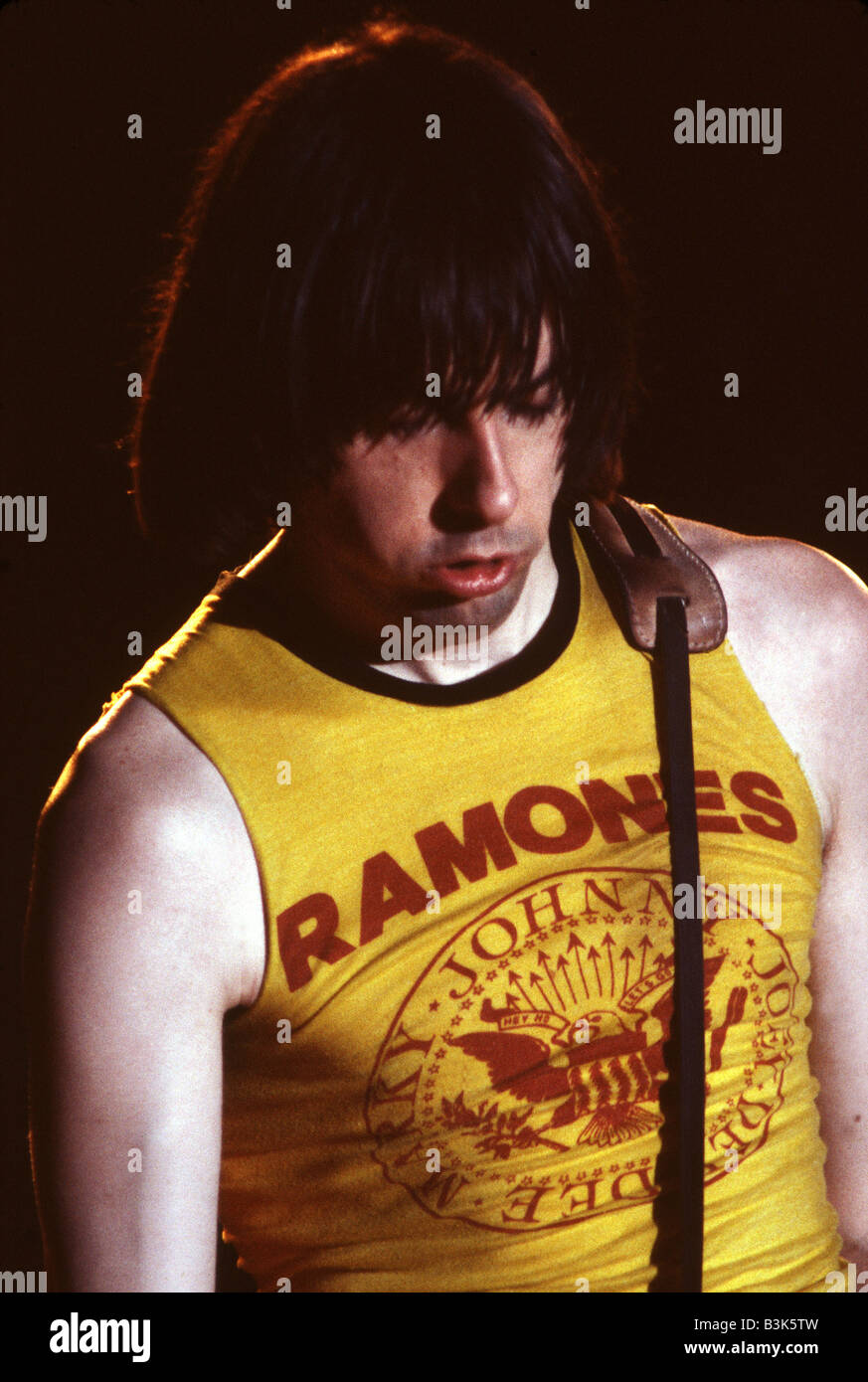 RAMONES US rock group with Johnny Ramone in 1980 Stock Photo Alamy