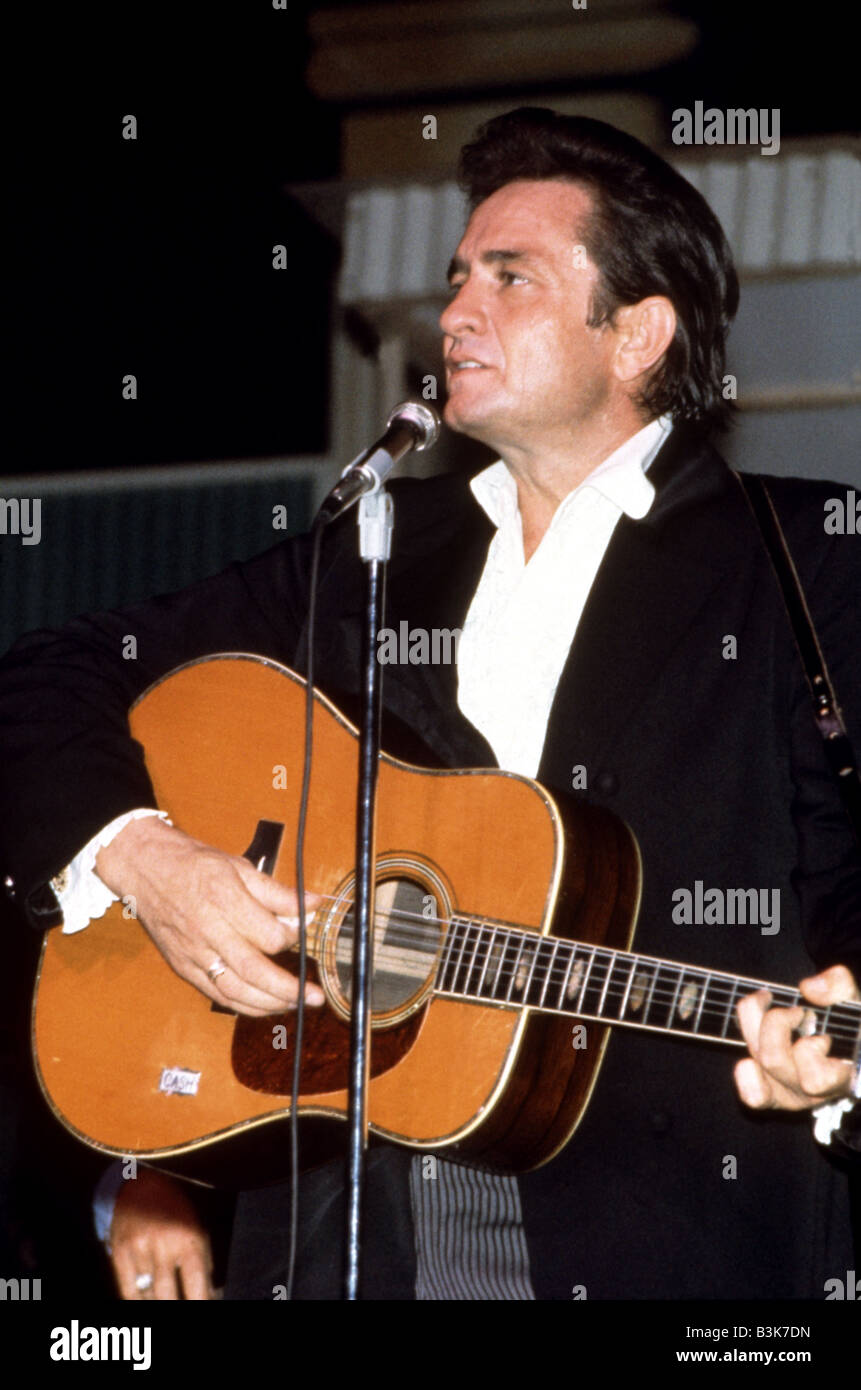 JOHNNY CASH  US Country & Western musician Stock Photo