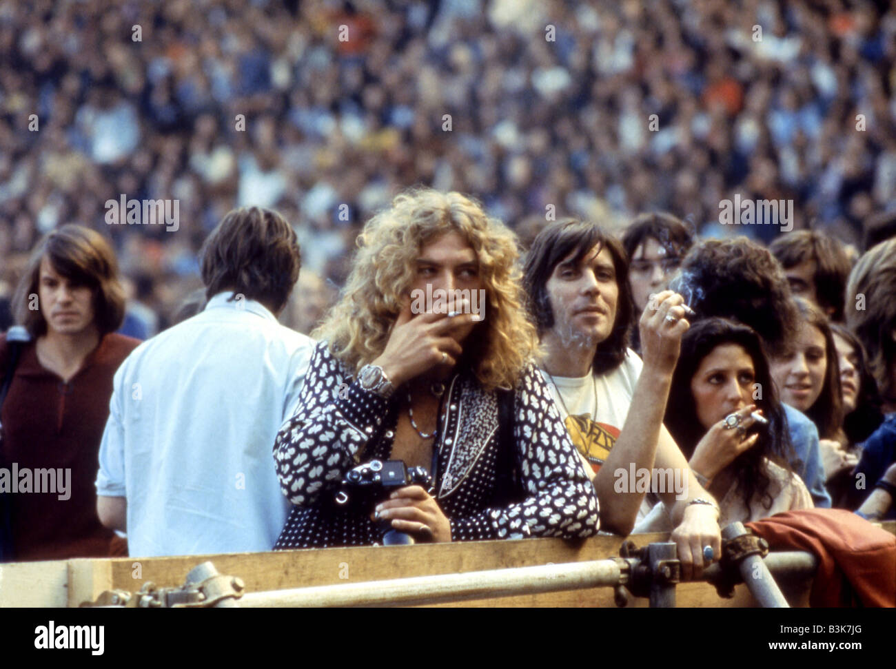 LED ZEPPELIN UK rock group about 1976 with Robert Plant Stock