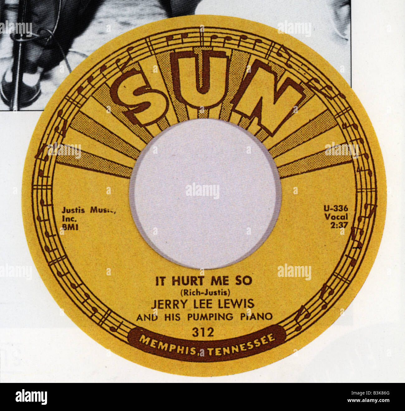 SUN  RECORDS label founded by Sam Phillips in 1952 Stock Photo