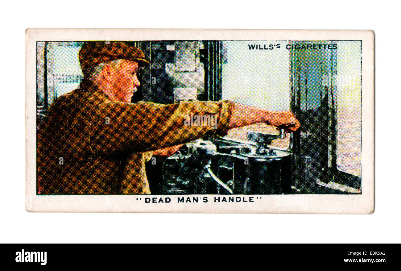 WD & HO Wills Cigarette Cards from 1938 illustrating Railway Equipment