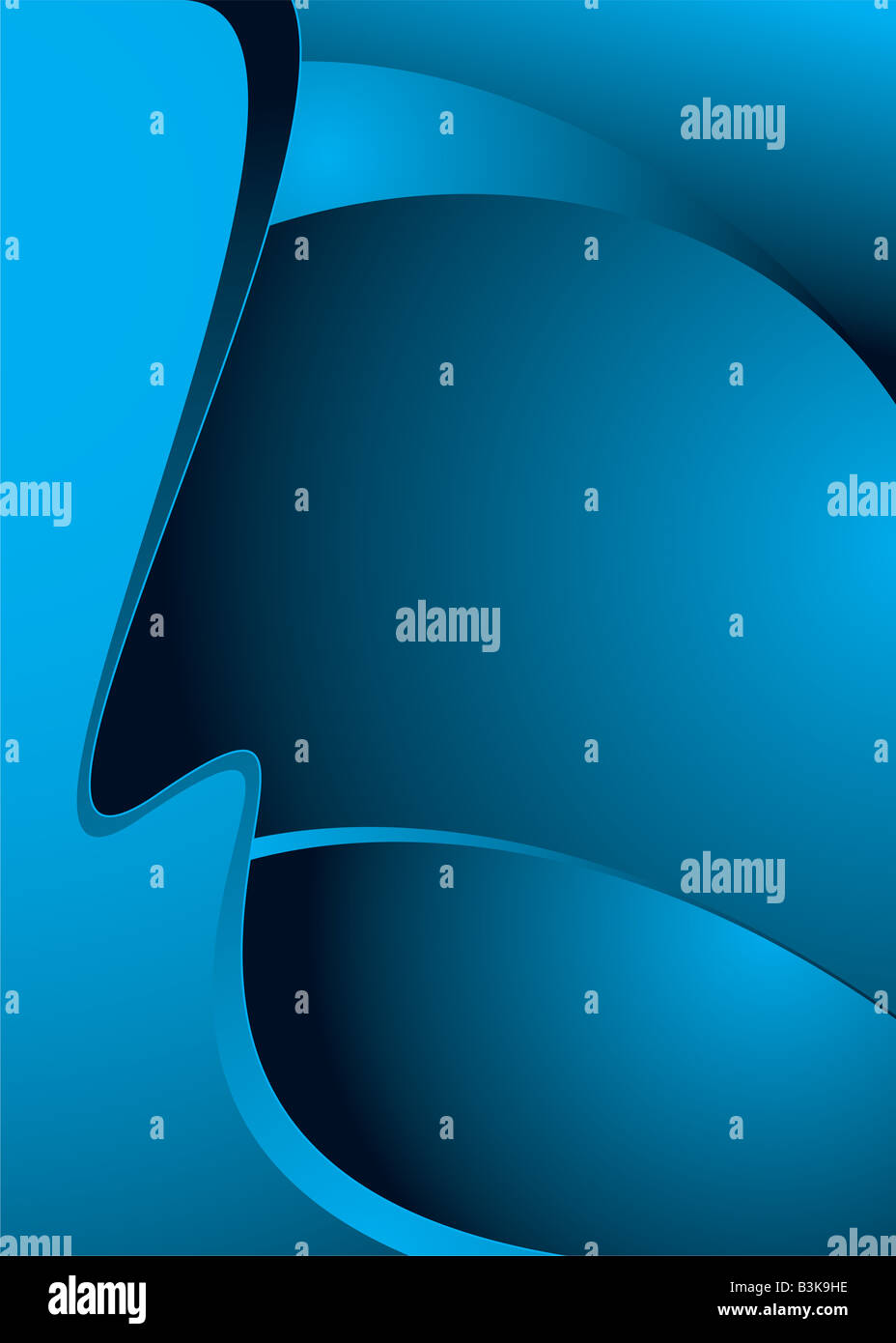 Abstract blue and black modern background with copy space Stock Photo ...