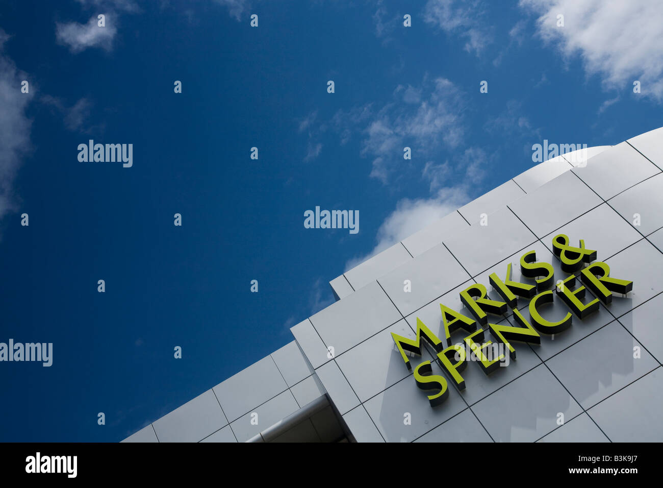 Marks and Spencer Store Cribbs Causeway Bristol on a sunny summers day