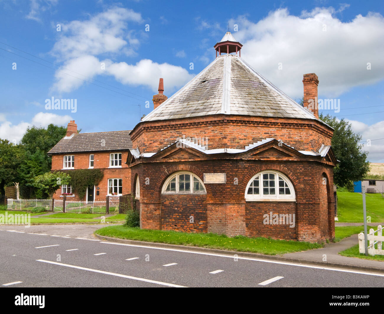 Old historic hexagonal church hall at Burwell, Lincolnshire, England