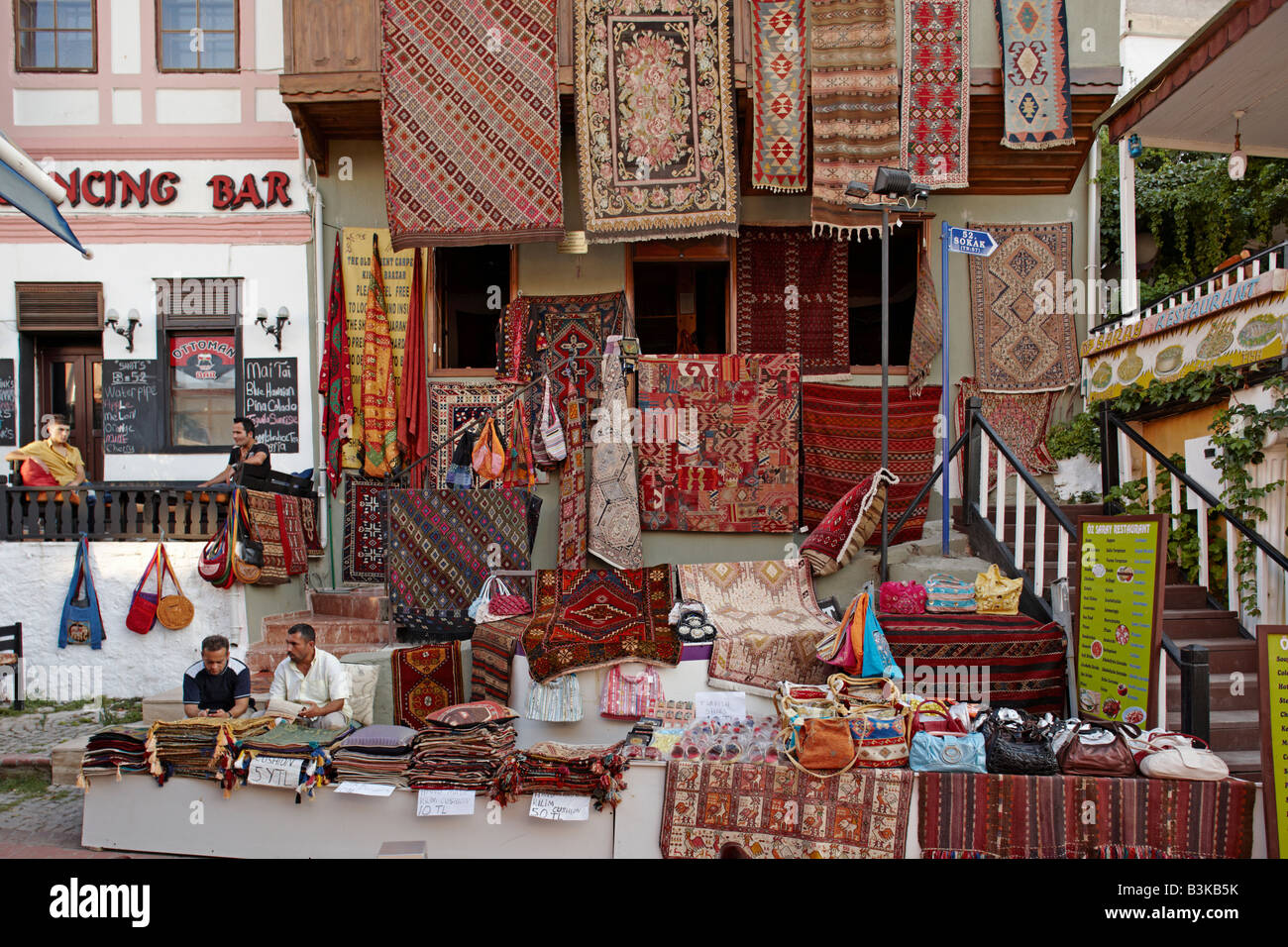 Carpet shop in Fethiye. Province of Mugla, Turkey Stock Photo Alamy