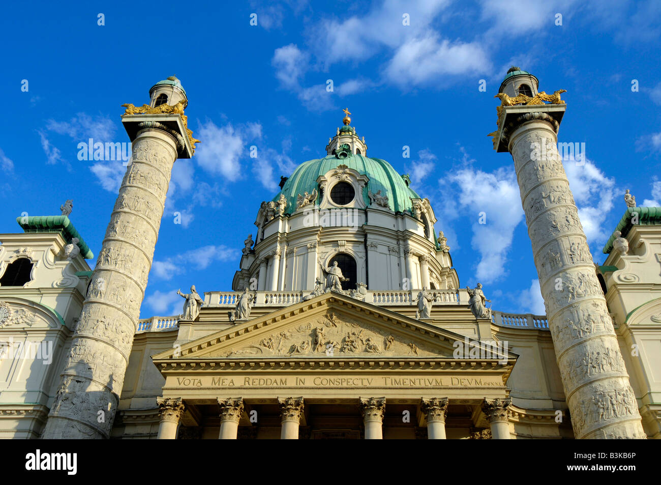 Karls Kirche, Karlskirche, St Charles' Church, Vienna, Austria Stock Photo