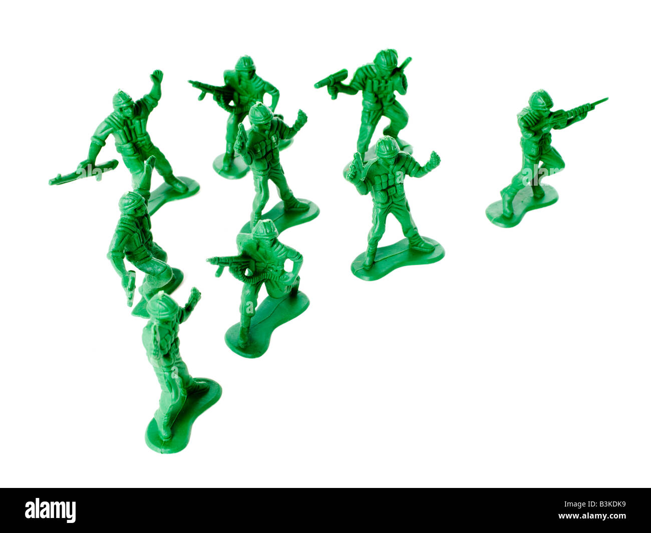 plastic Toy soldier army Stock Photo