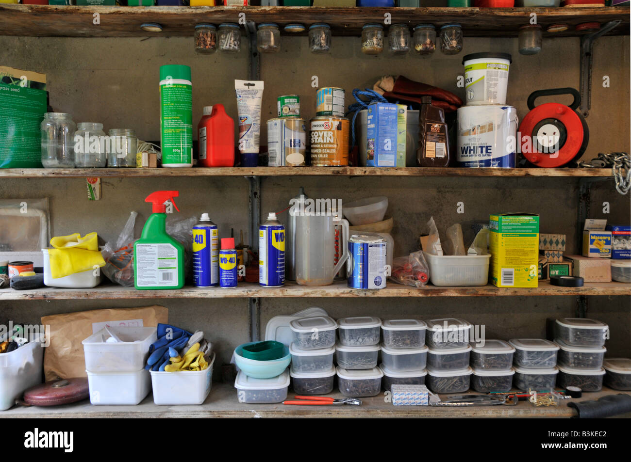 Garage Stuff stock photo. Image of shelf, bucket, speaker - 13895504