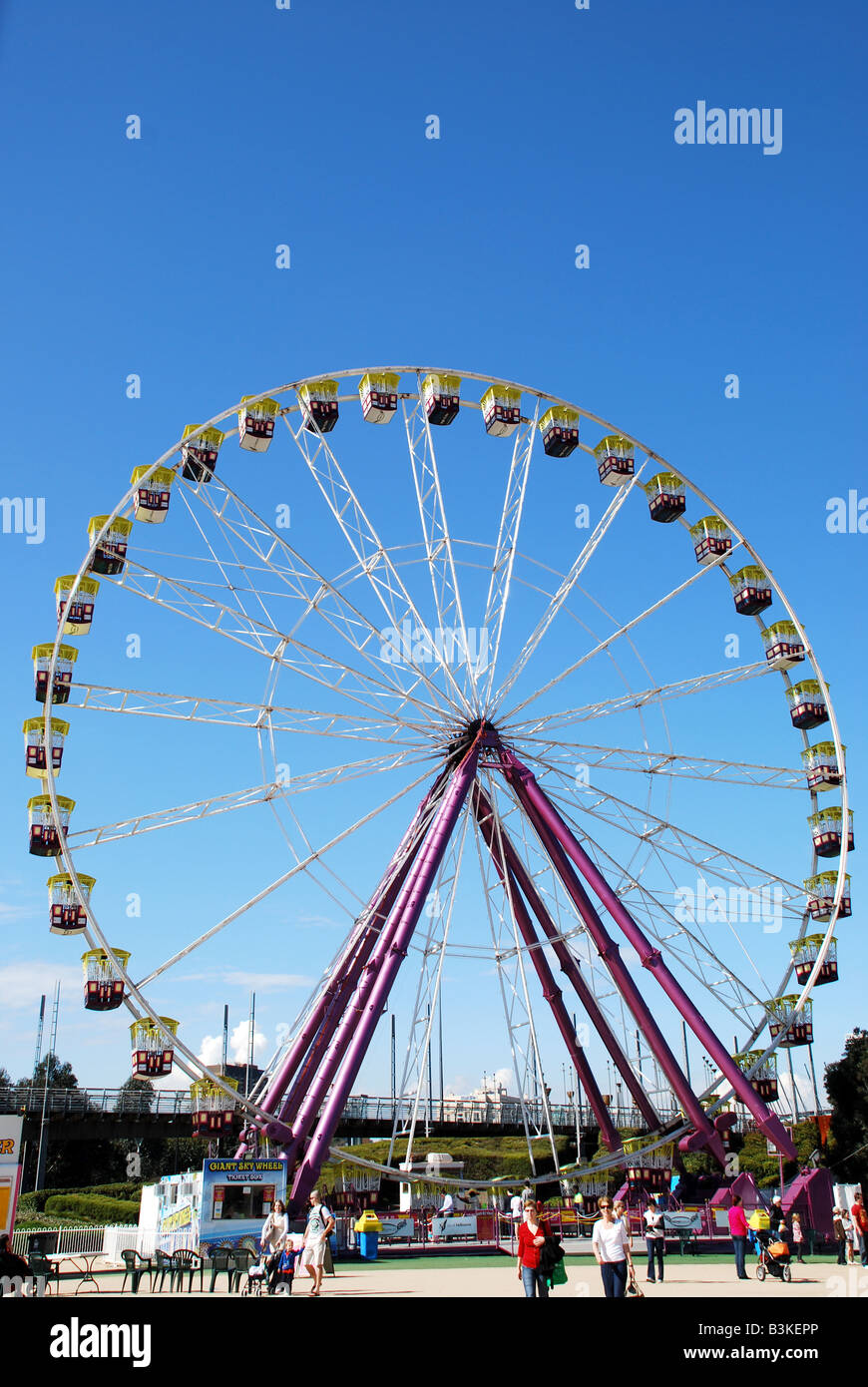 Ferris wheel on a sunny day Stock Photo