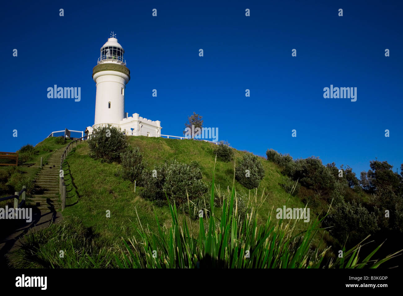 Picturesque Cliff walk and lighthouse, Byron Bay, Cape Byron, New South