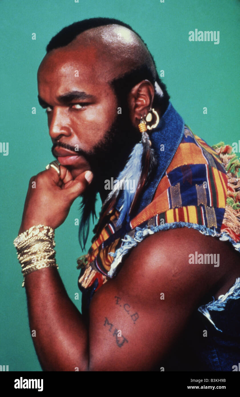 MR T US actor in the TV series The A-Team Stock Photo