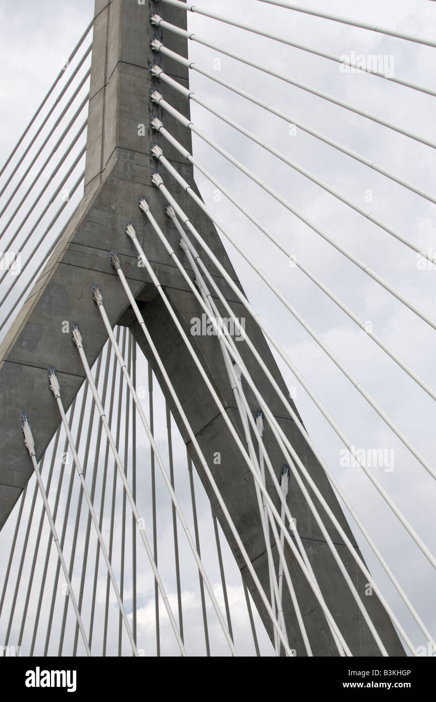 bridge in boston Stock Photo