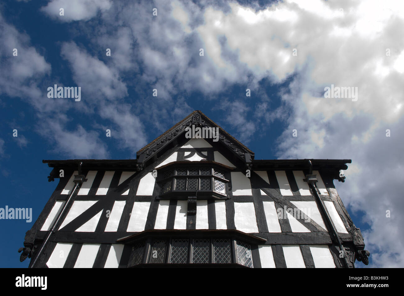 The Black and White House Hereford City Herefordshire England Great Britain Stock Photo