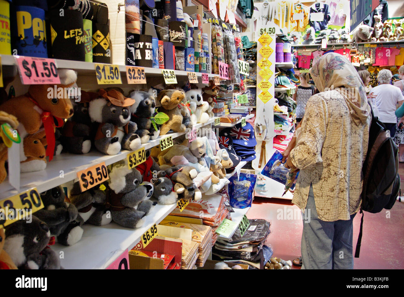 Souvenir shop in Fremantle, Western Australia. Stock Photo