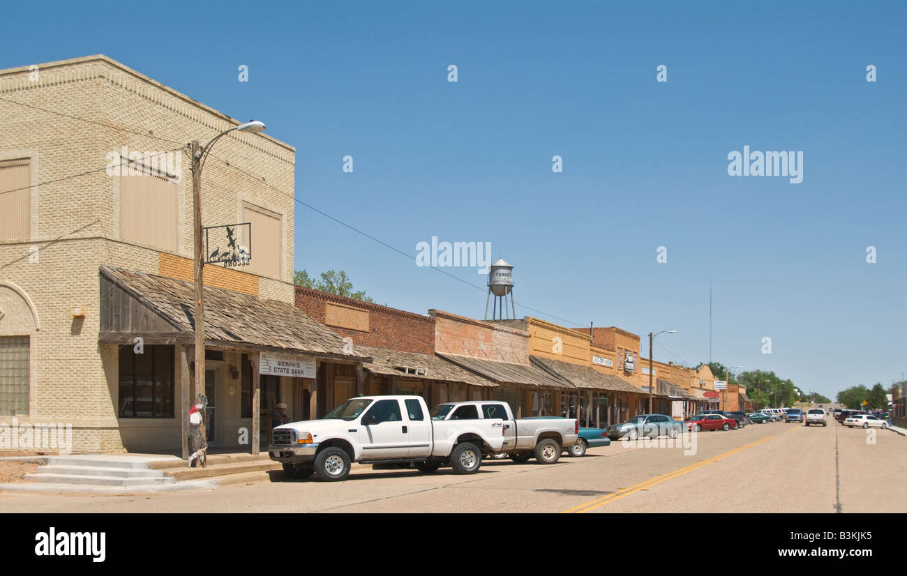 Texas Turkey downtown main street Stock Photo Alamy