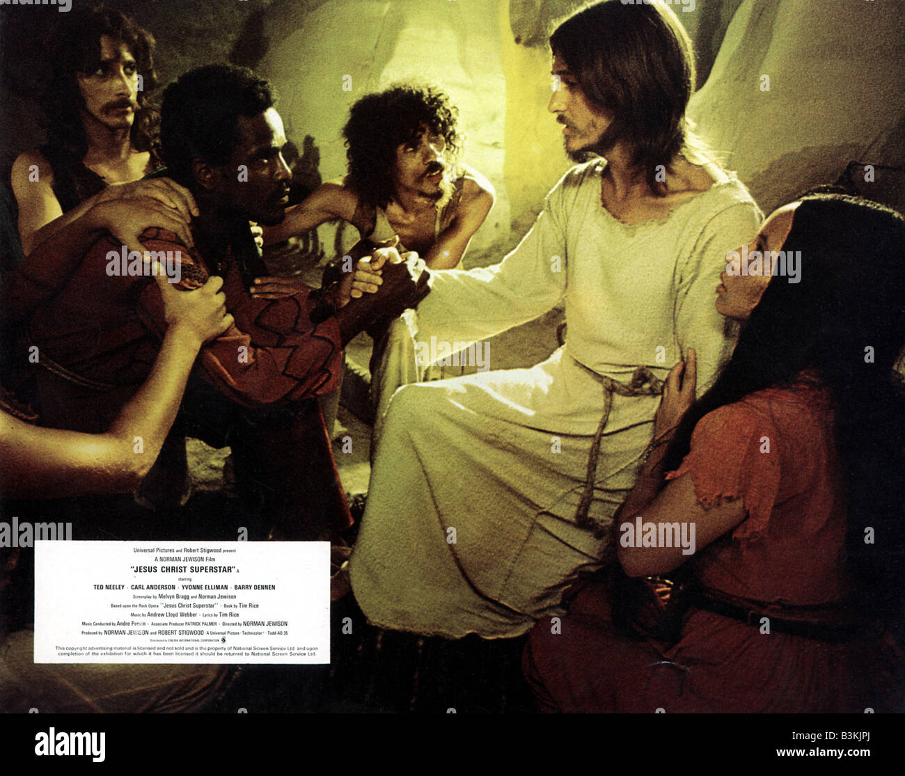 JESUS CHRIST SUPERSTAR 1973 Universal film with Ted Neeley as Christ Stock Photo