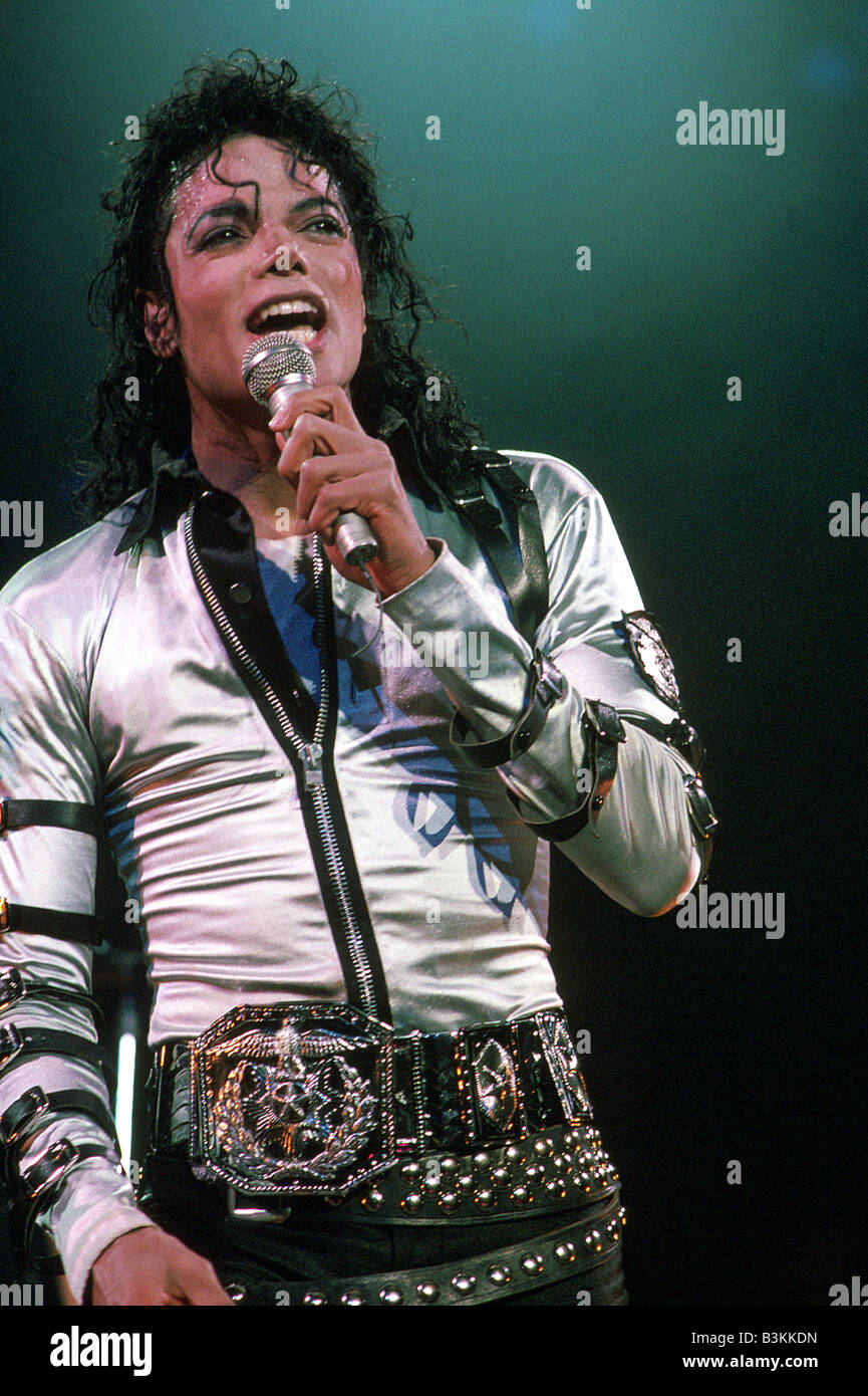 MICHAEL JACKSON  US singer in 1989 Stock Photo