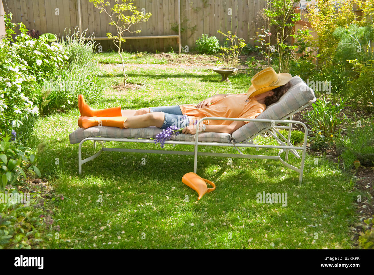 Old woman asleep in chair hires stock photography and images Alamy