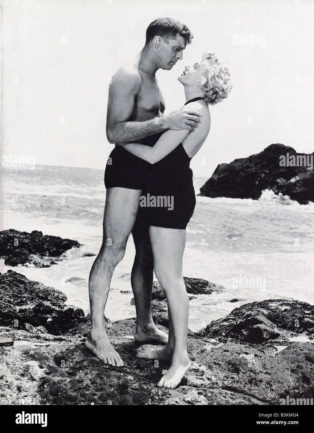 FROM HERE TO ETERNITY 1953 Columbia film with Burt Lancaster as Sgt Milton Warden and Deborah Kerr as  Karen Holmes Stock Photo