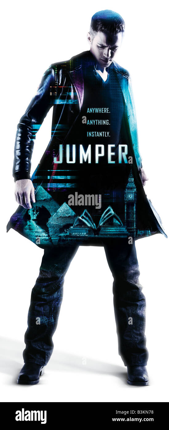 JUMPER Poster for 2008 TCF/New regency film with Hayden Christensen Stock Photo