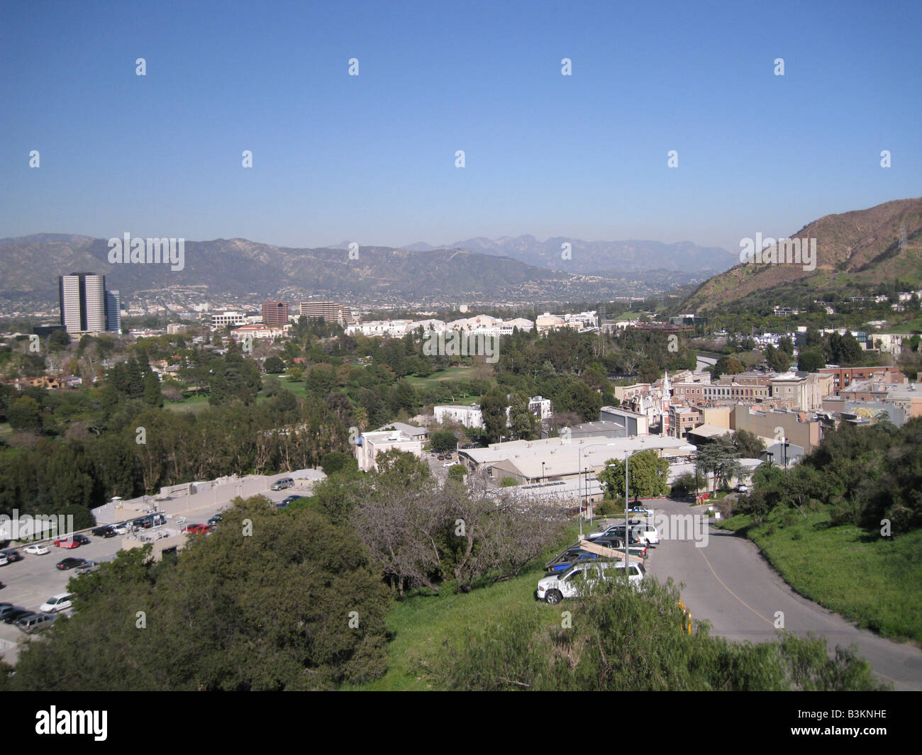 SAN FERNANDO VALLEY, California,  seen from Universal Studios Stock Photo