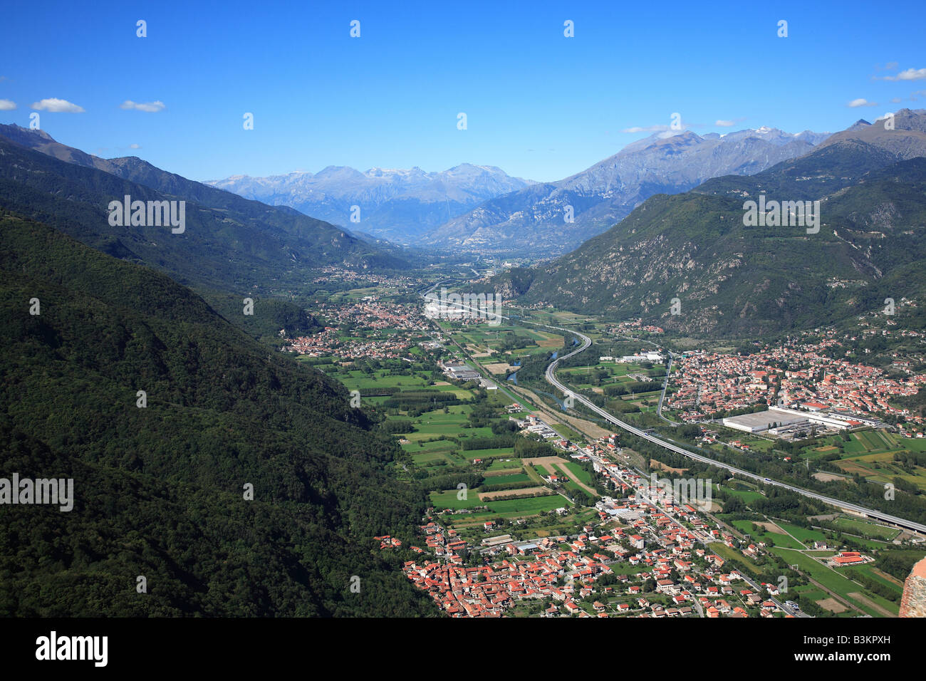 Sant Ambrogio Condove and Sant Antonio in the Valle di Susa Piedmont Italy Stock Photo