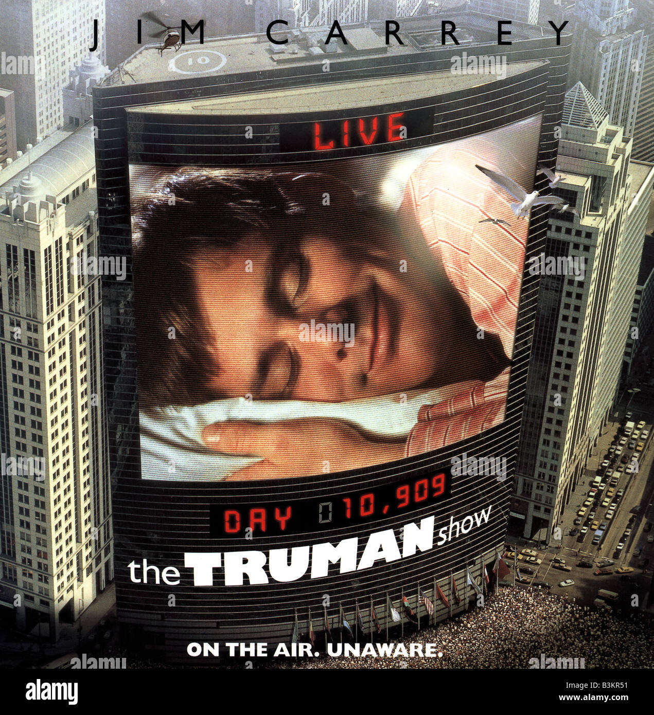 THE TRUMAN SHOW 1998 Paramount film with Jim Carrey Stock Photo