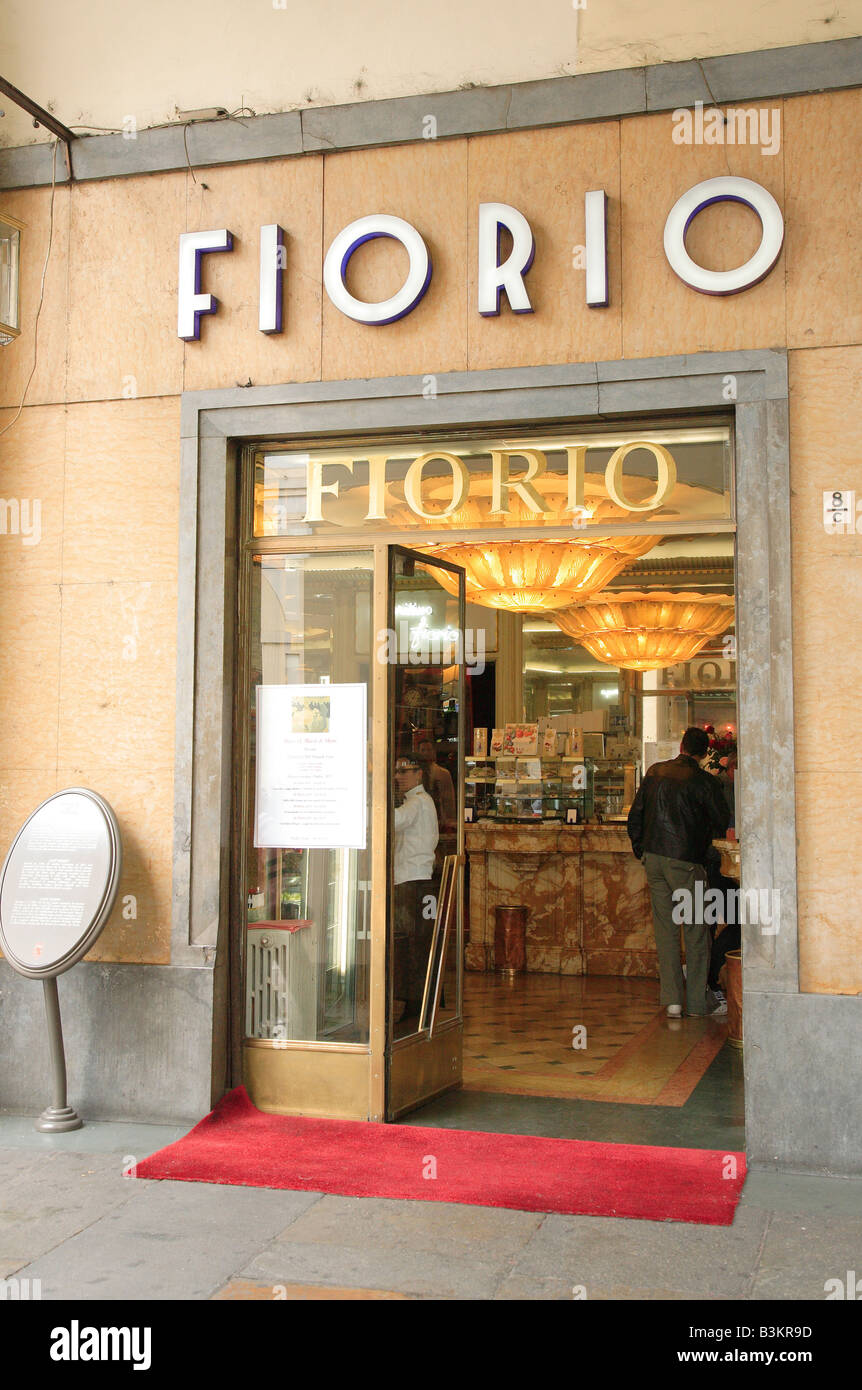 The most famous ice cream parlour of Turin Fiorio at Via Po Turin