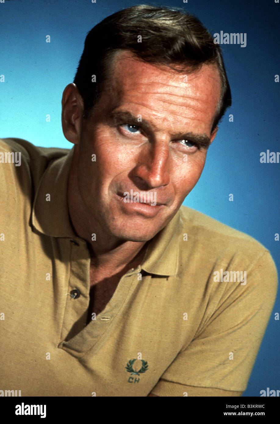 Charlton Heston Us Film Actor Stock Photo Alamy