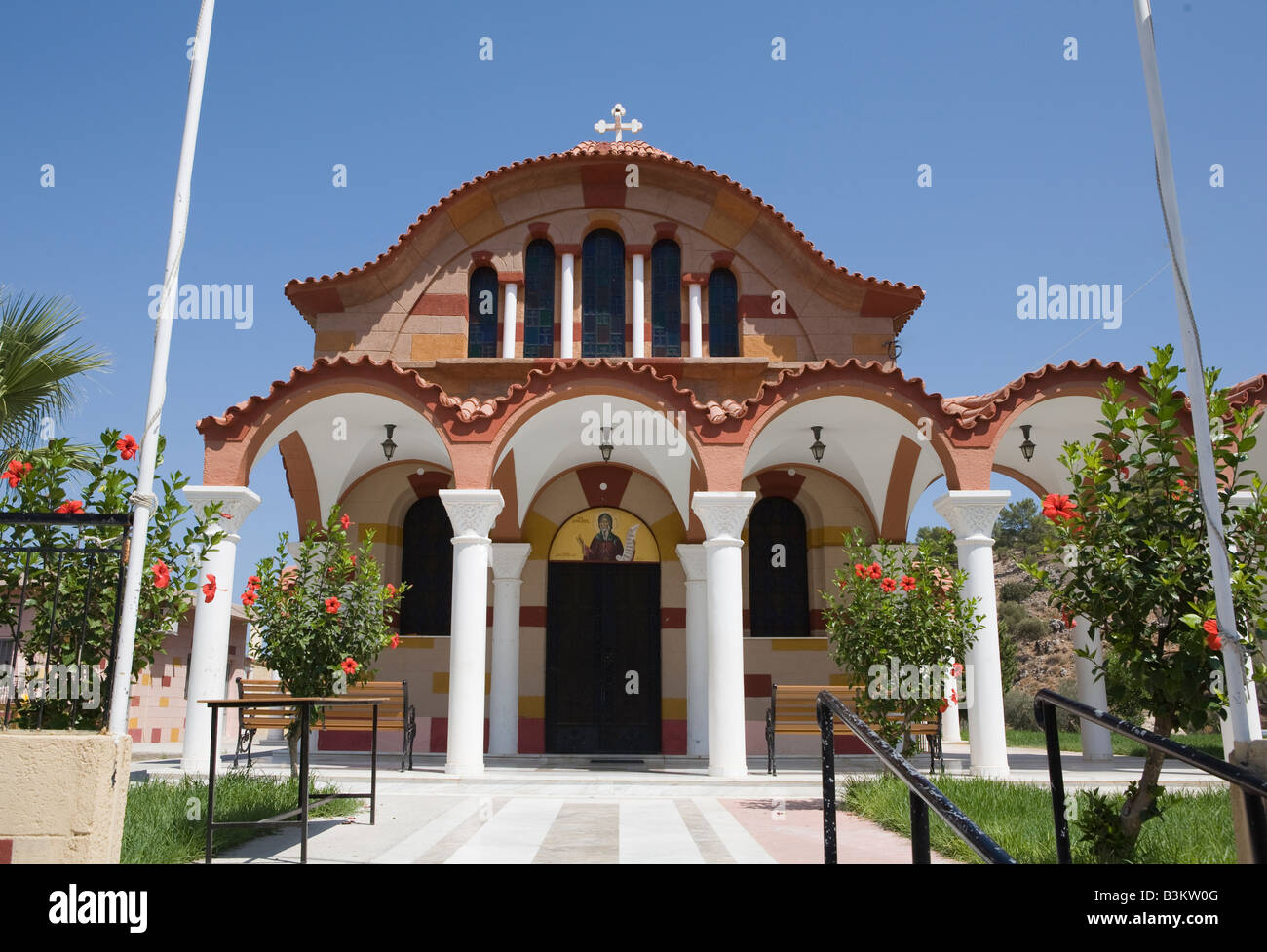 A Greek Orthadox Church Outside Lardos Rhodes Greek Islands Hellas ...