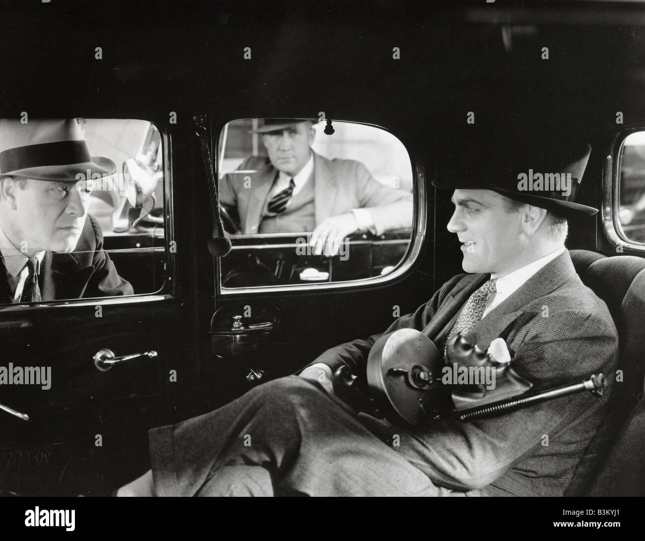 'G'  MEN 1935 Warner film with James Cagney at right Stock Photo
