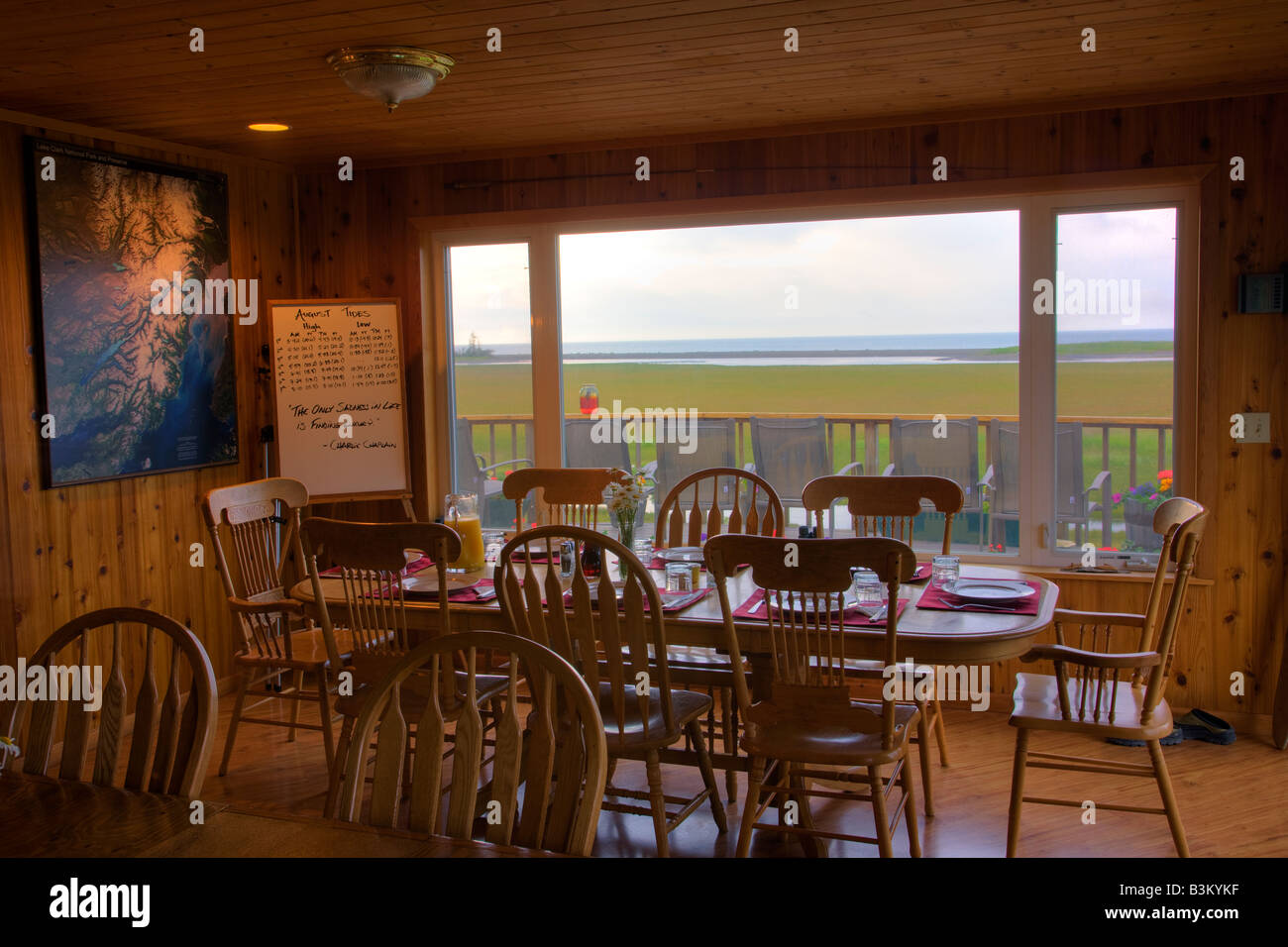 Silver Salmon Creek Lodge Lake Clark National Park Alaska Stock Photo