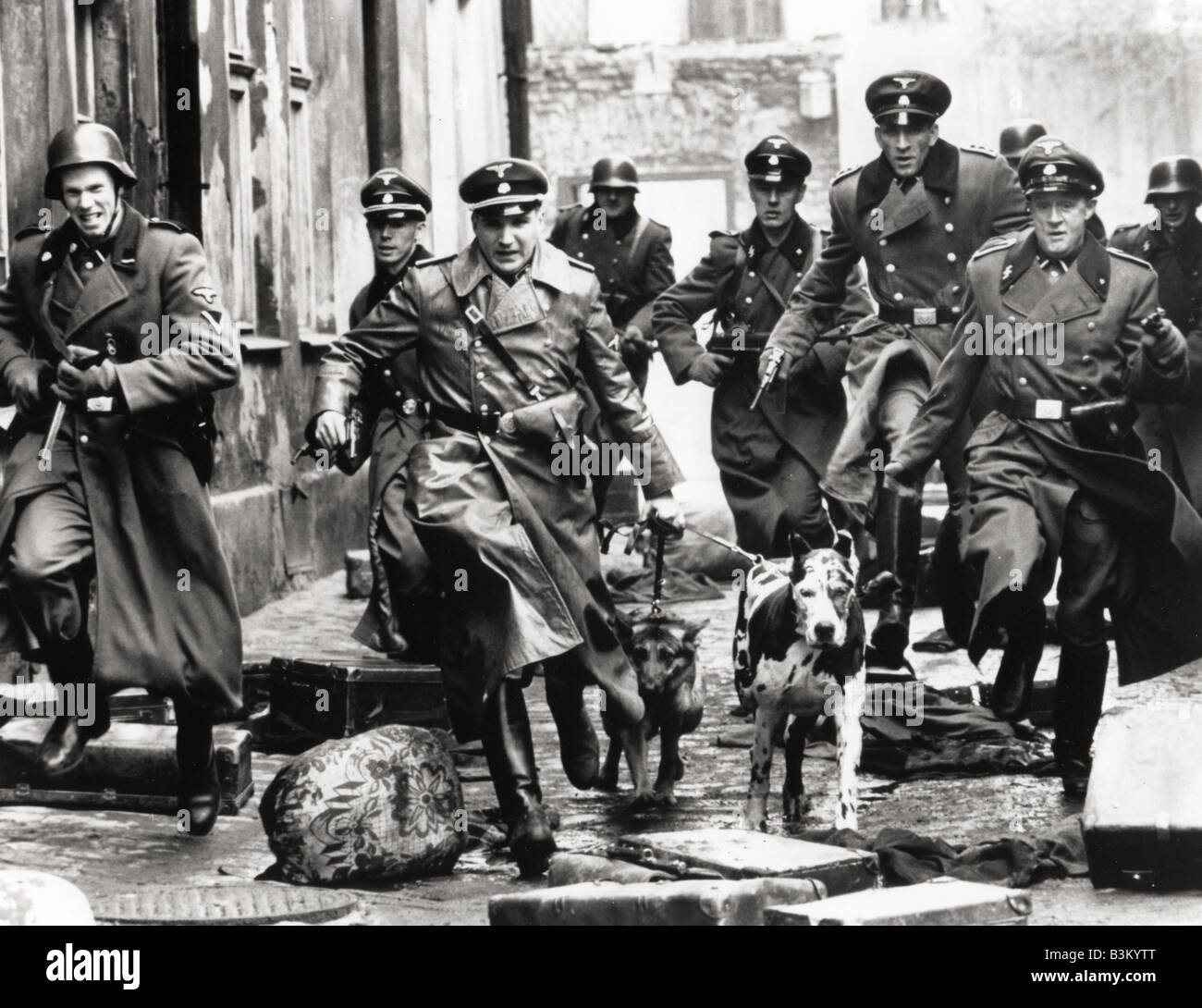 SCHINDLER'S LIST 1993 Universal film with Ralph Fiennes third from left Stock Photo