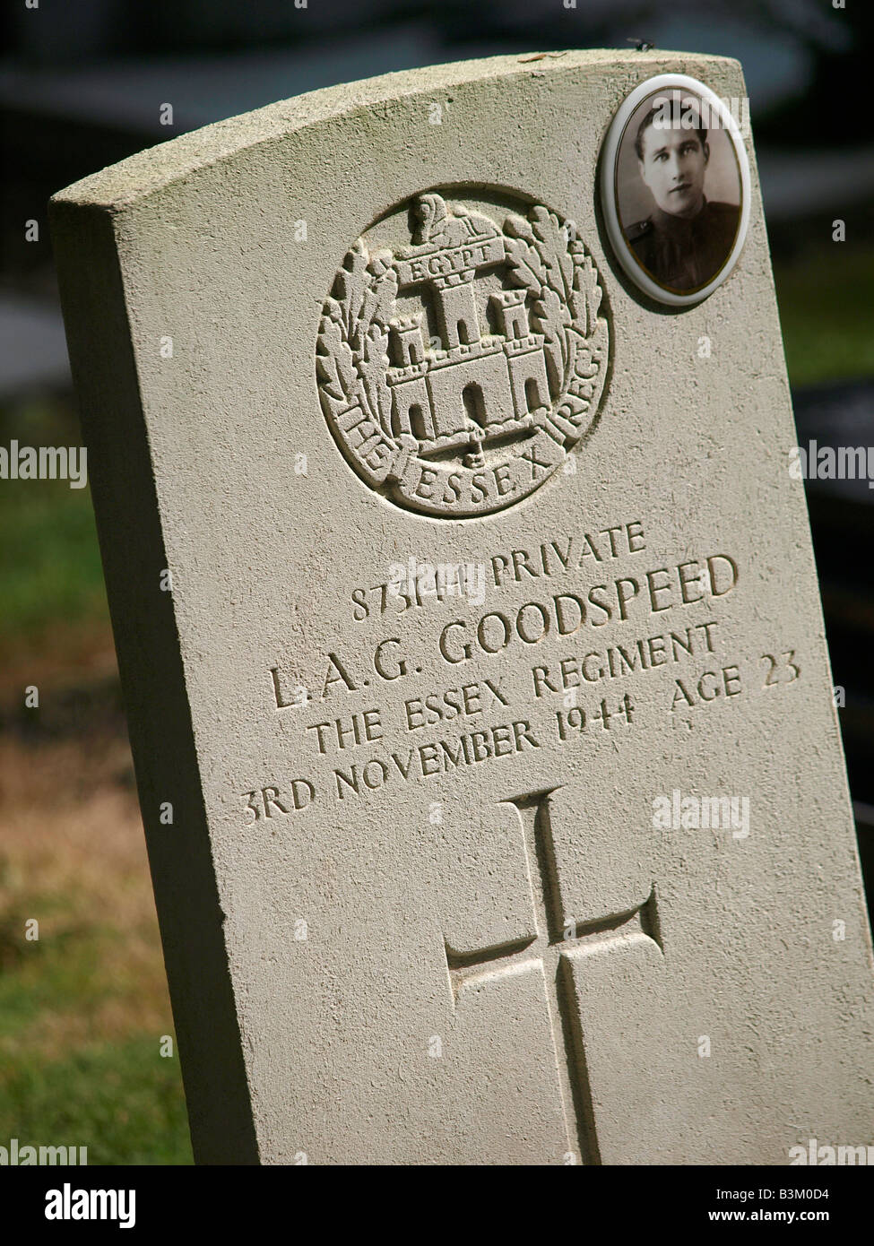 2nd second world war ww2 commonwealth grave in Fijnaart Noord Brabant the netherlands Stock Photo