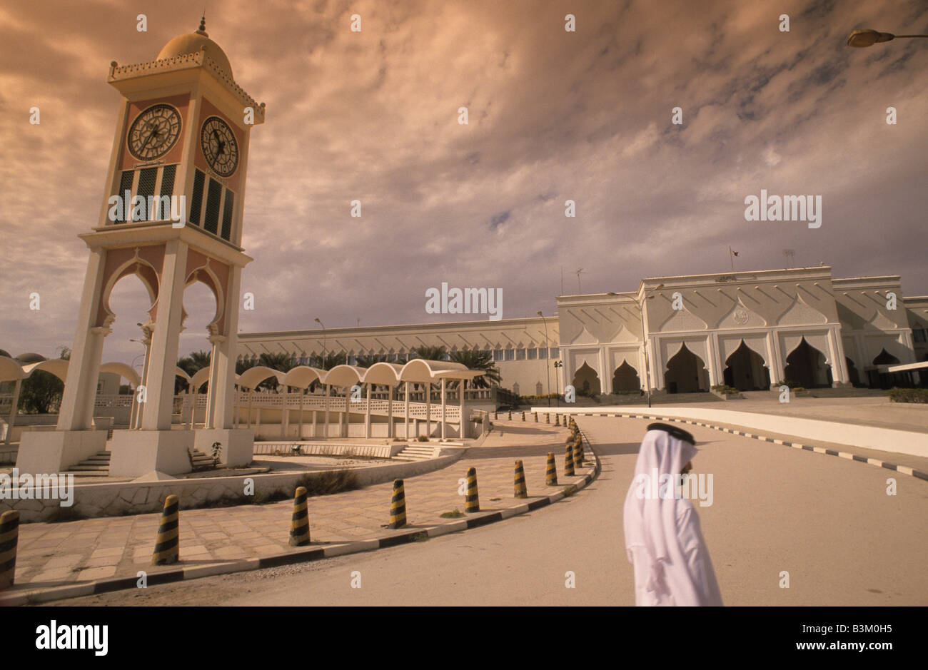 Qatar, Middle East, Asia, the clock tower in Doha Stock Photo Alamy