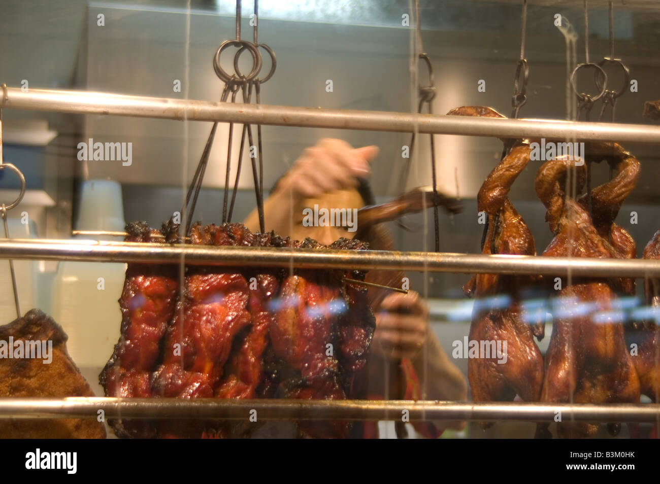 BBQ duck and pork Stock Photo - Alamy