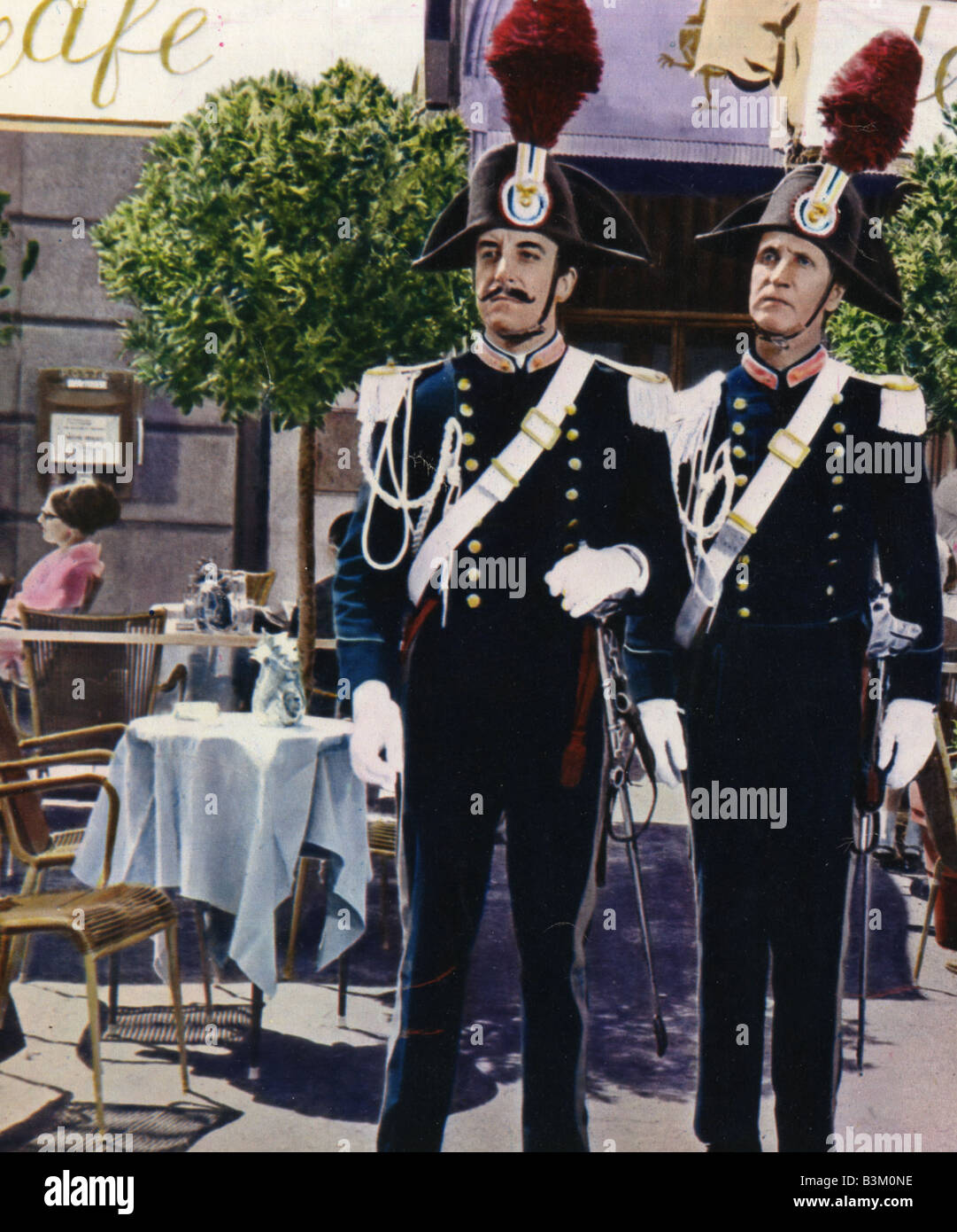 AFTER THE FOX  1966 UA film with Peter Sellers at left Stock Photo