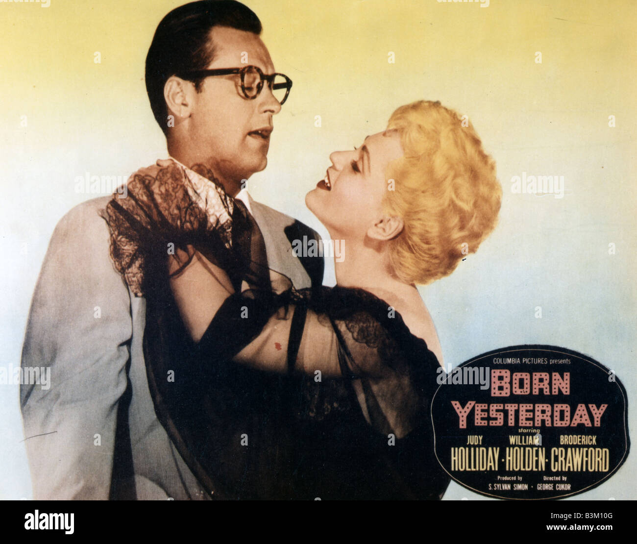 BORN YESTERDAY 1950 Columbia film with Judy Holliday and William Holden Stock Photo
