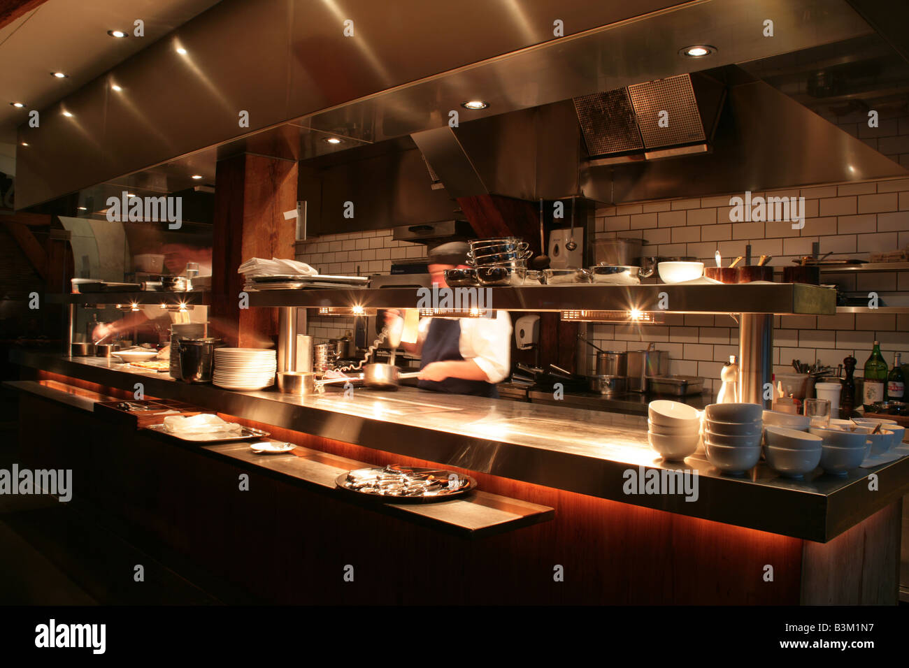 kitchen of Salt Restaurant Copenhagen Stock Photo Alamy