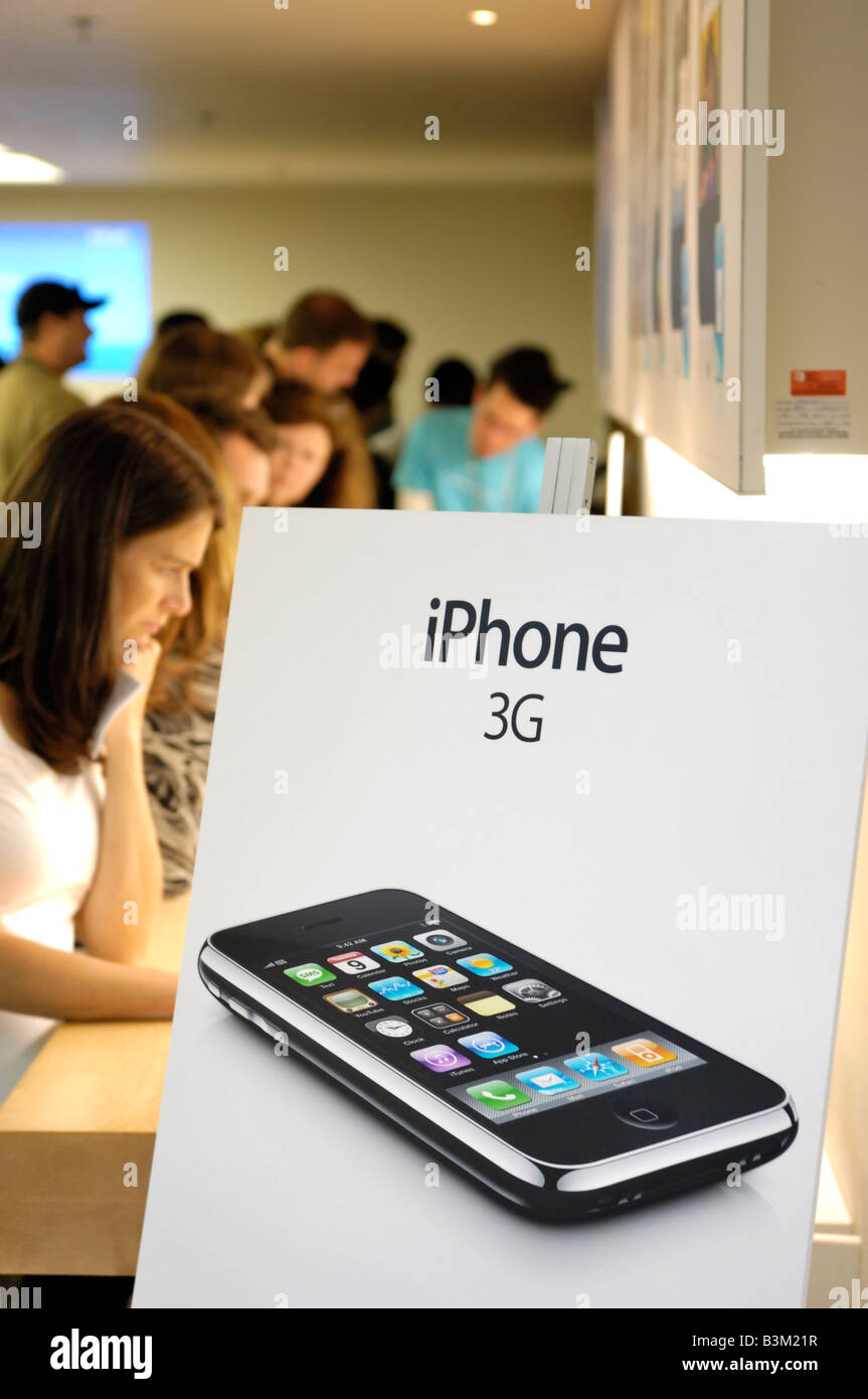 iPhone 3G Apple store Stock Photo