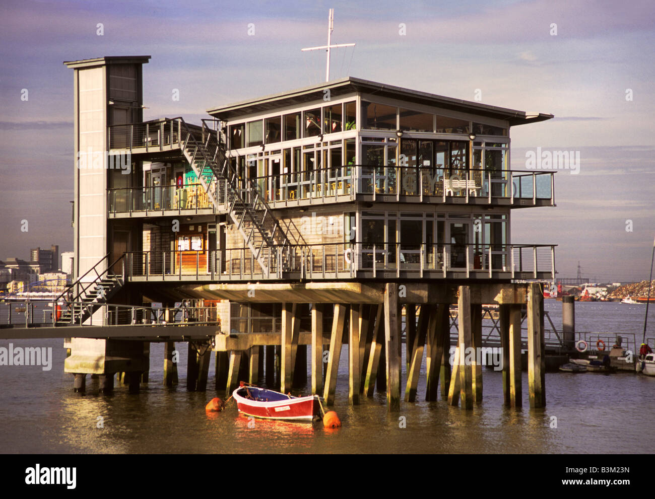 Greenwich Yacht Club Clubhouse Stock Photo