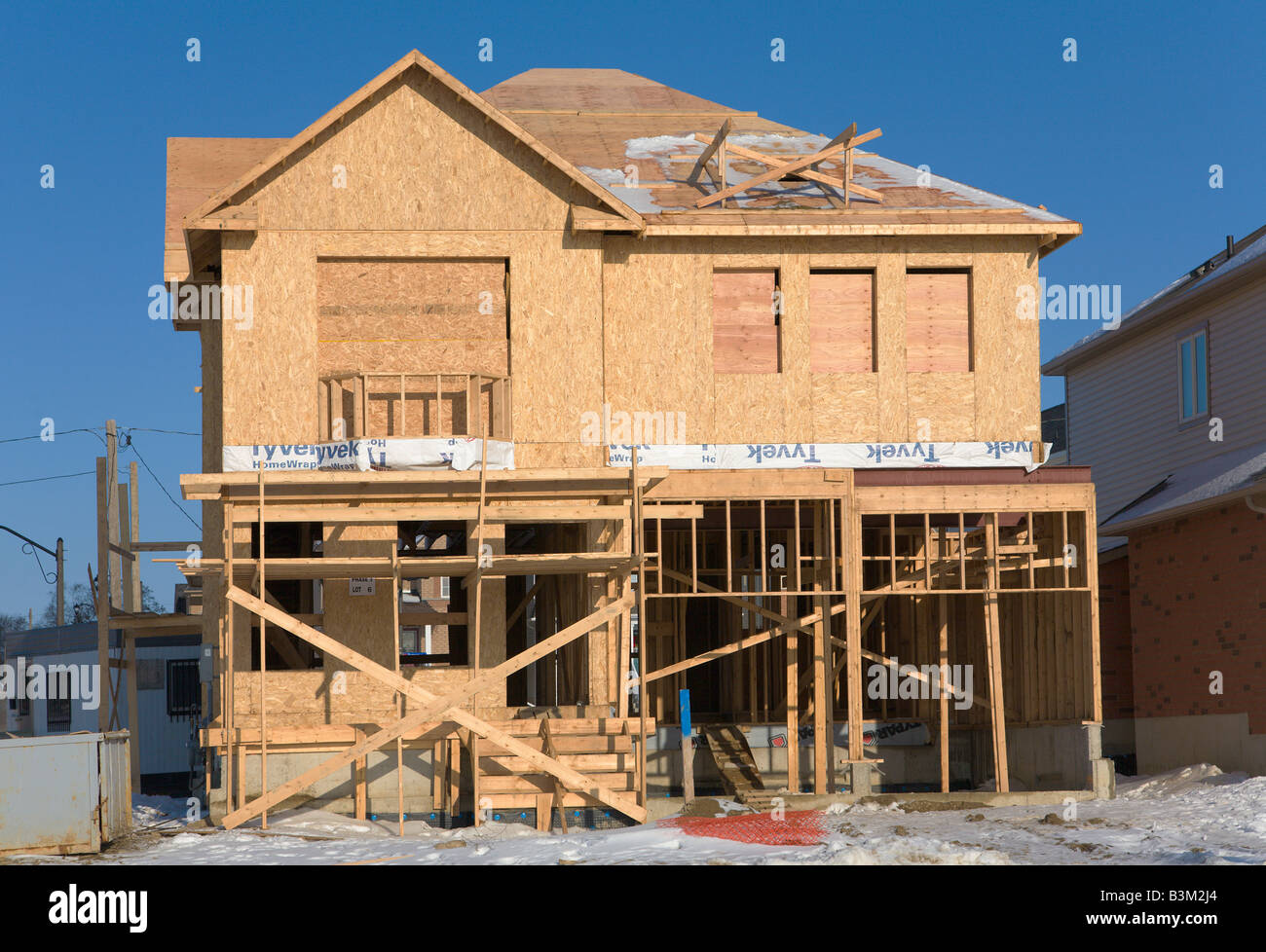 House Construction Ontario Canada Stock Photo Alamy