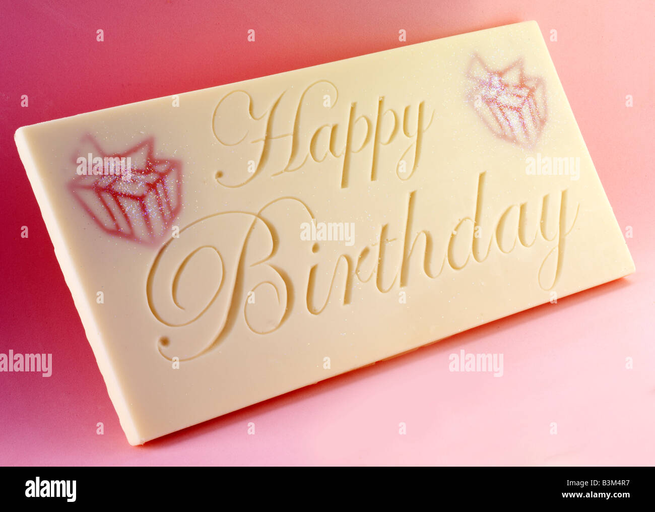 Happy Birthday White Chocolate Bar Stock Photo Alamy Happy Birthday White Chocolate Bar Stock Photo Alamy