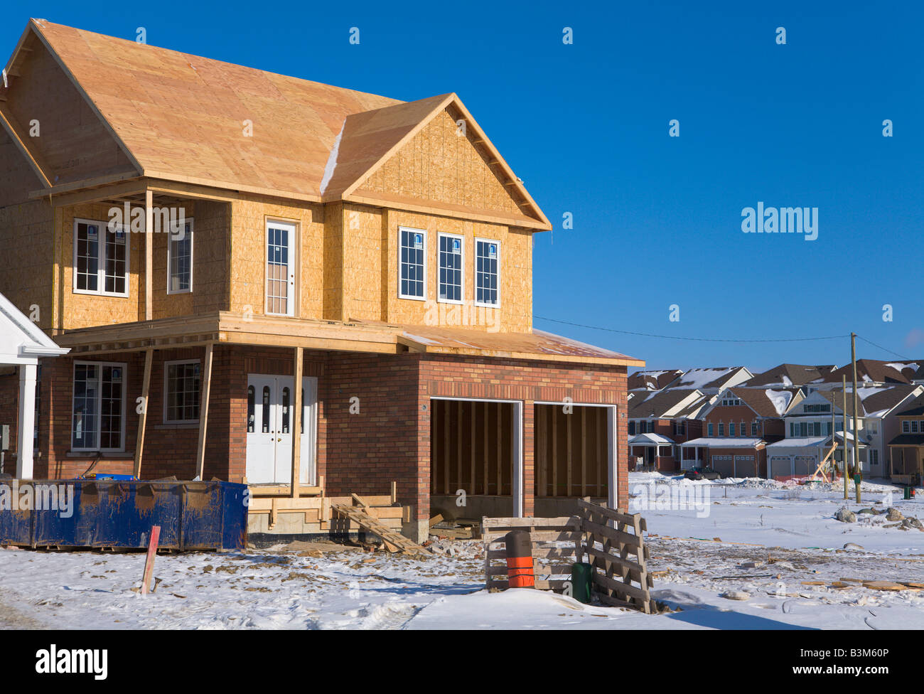 House Construction Ontario Canada Stock Photo Alamy