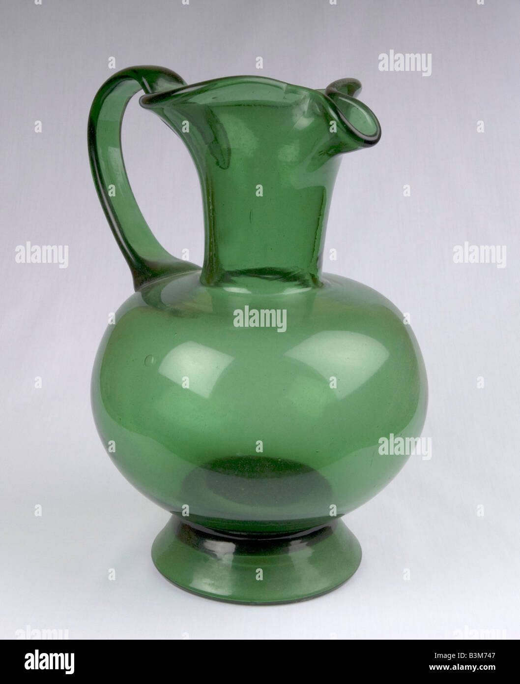 Large Green Glass Jug Stock Photo Alamy