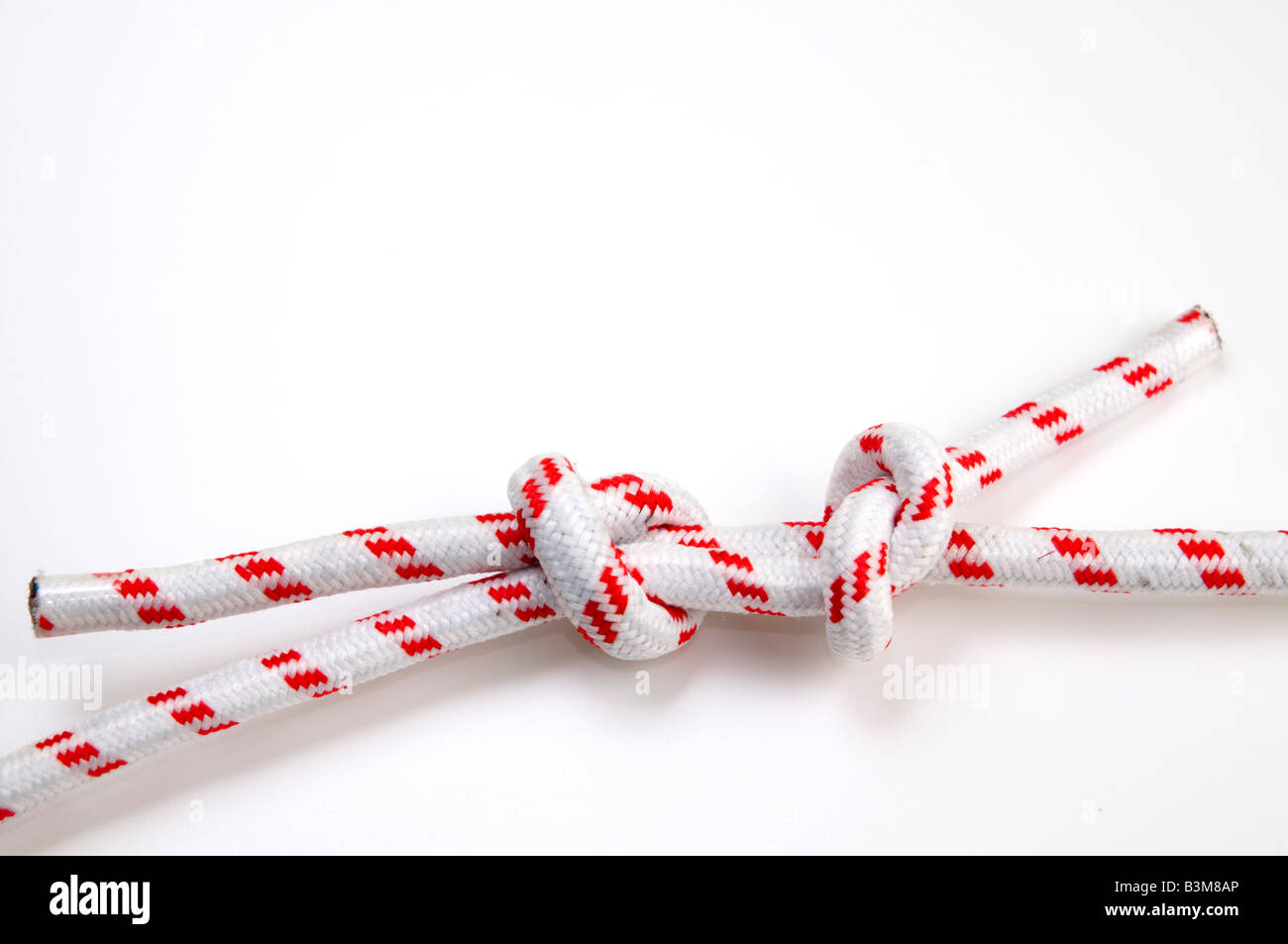 The True Lovers or Fisherman s Knot on white background Stock Photo