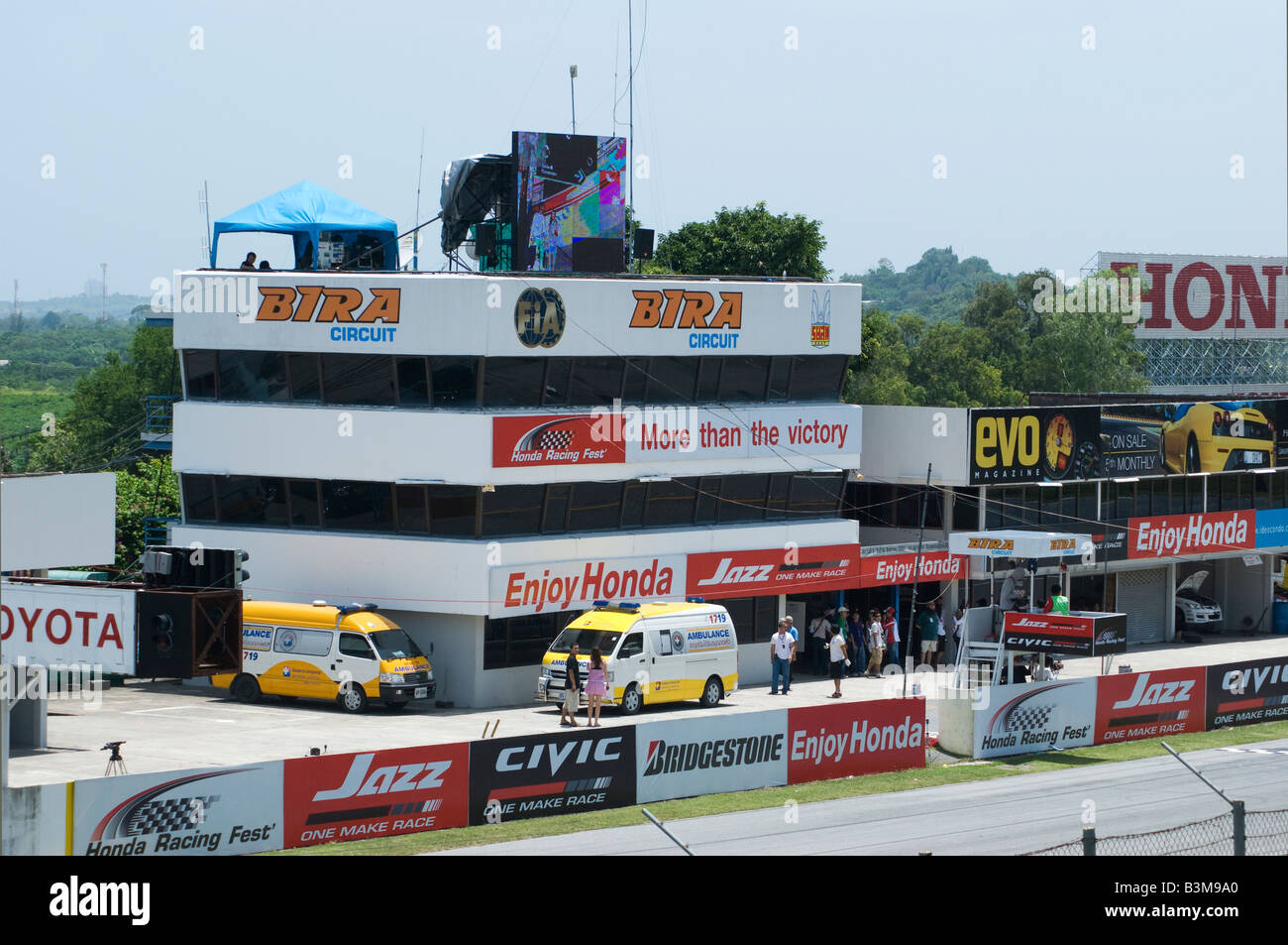 Part of Bira racing circuit in Pattaya Stock Photo