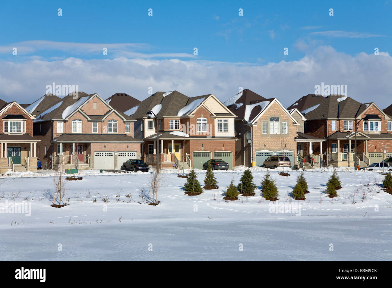 New housing estate, Ontario, Canada Stock Photo Alamy