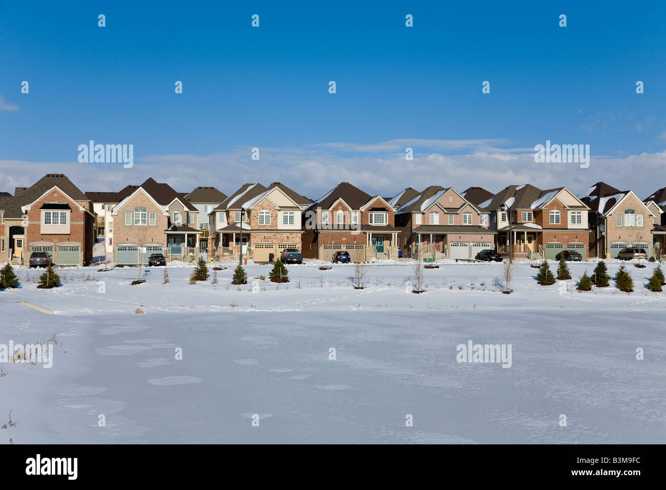 New housing estate, Ontario, Canada Stock Photo Alamy
