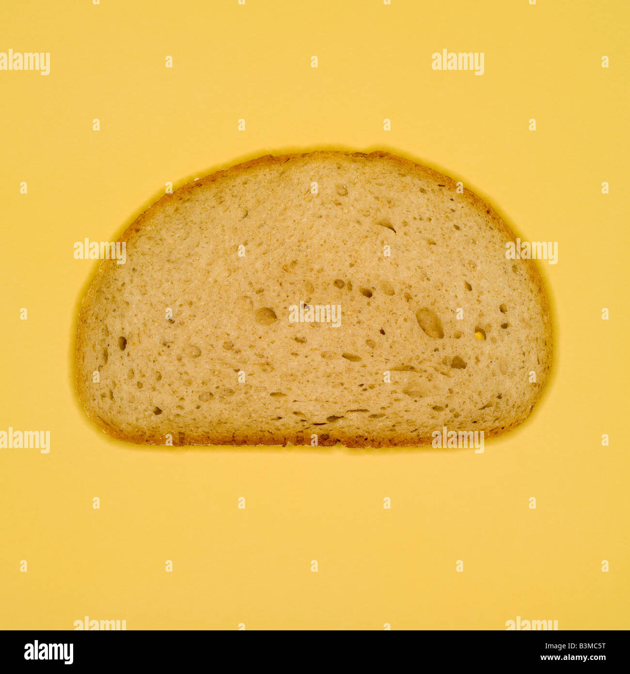 Slice of bread, elevated view Stock Photo Alamy
